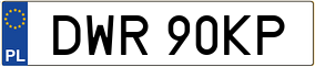 Trailer License Plate